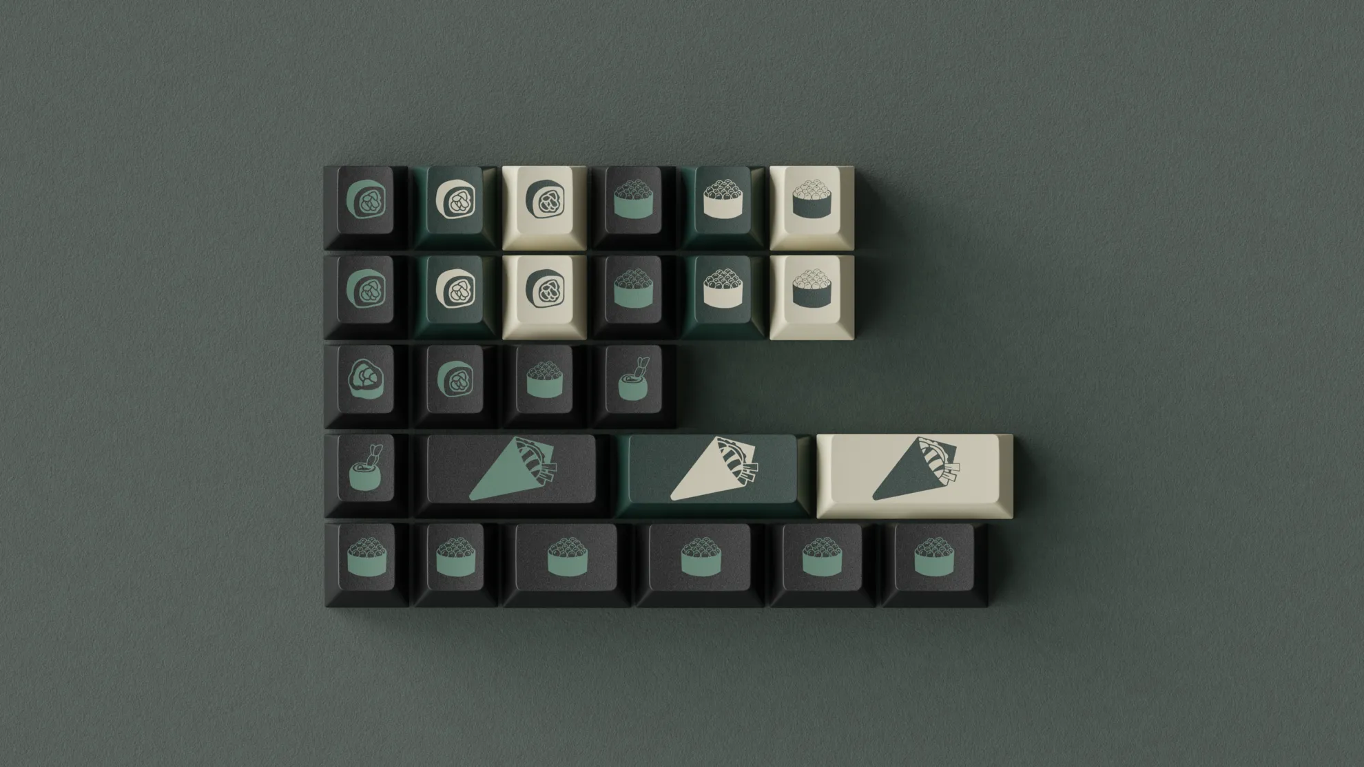 KKB Nori Keycaps