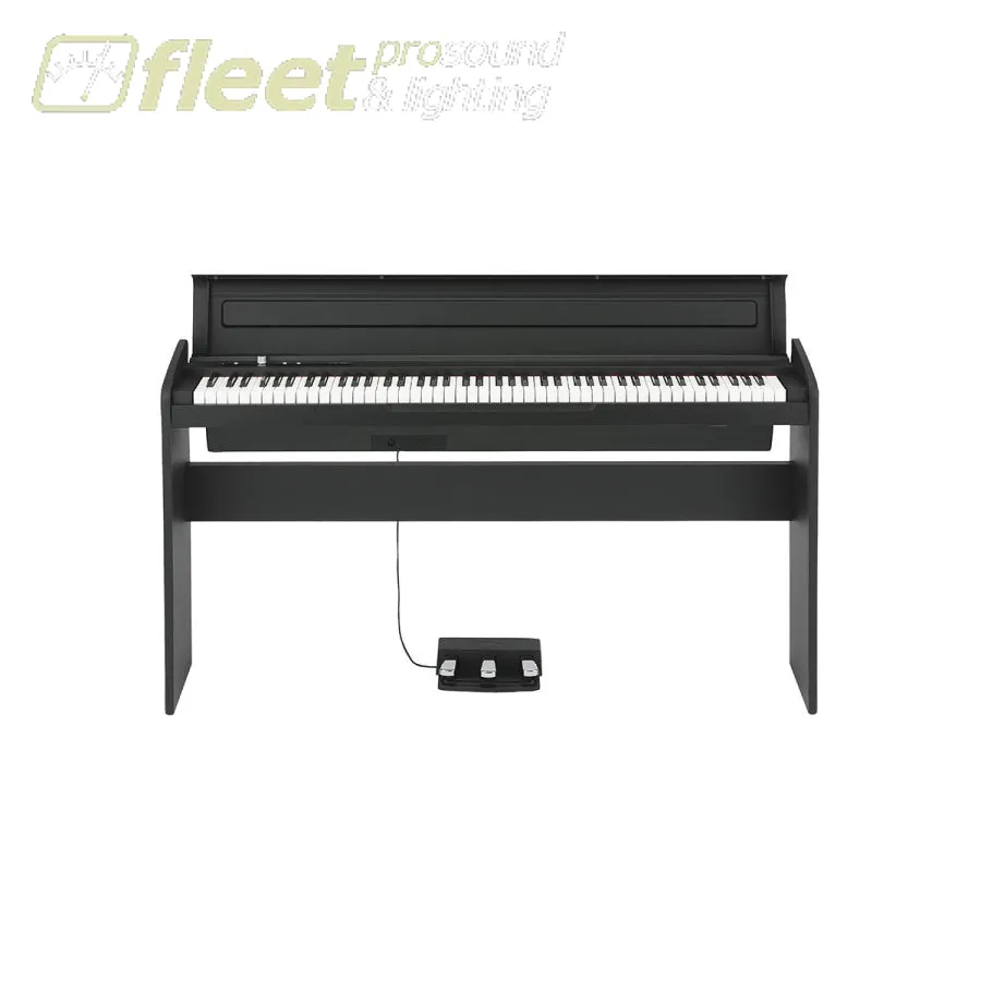 Korg LP180-BK 88-key NH action digital piano,120 poly,3 pedals, Black Cabinet