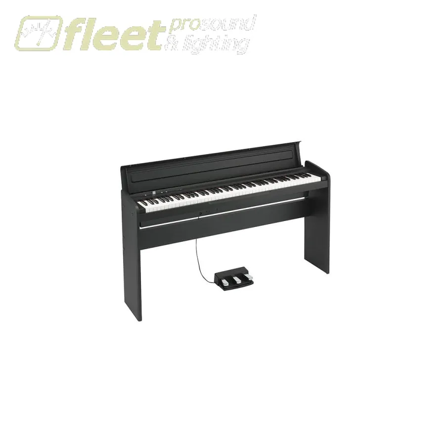 Korg LP180-BK 88-key NH action digital piano,120 poly,3 pedals, Black Cabinet