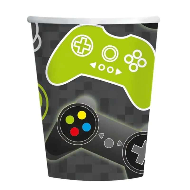 Level Up Gaming Cups - 8 Pkt