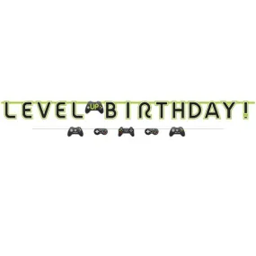 Level Up Gaming Jumbo Birthday Banner Kit 2pk