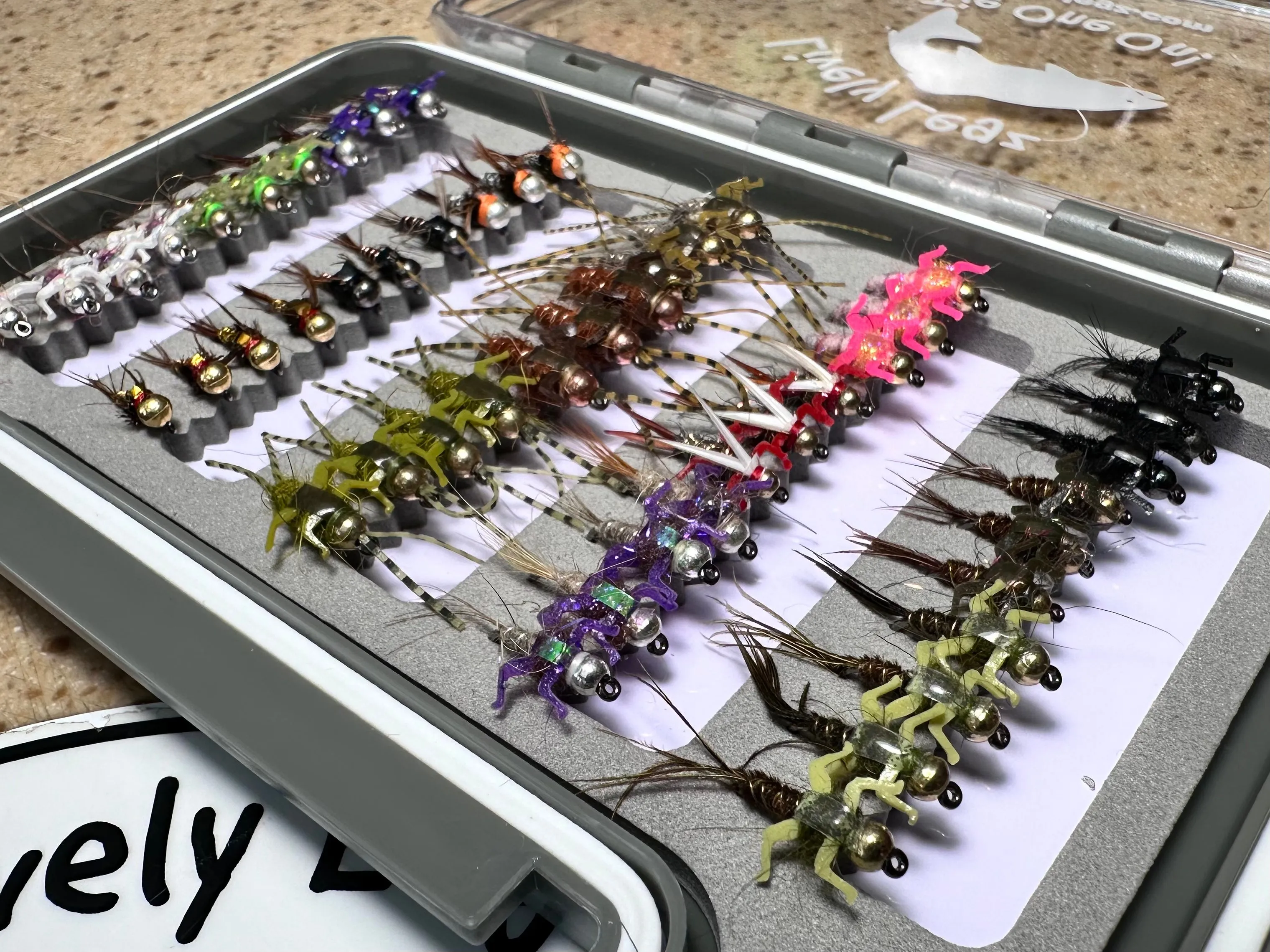 Lively Legz Barbless/ Tungsten Small Nymph Box (Preloaded with 50 Flies)