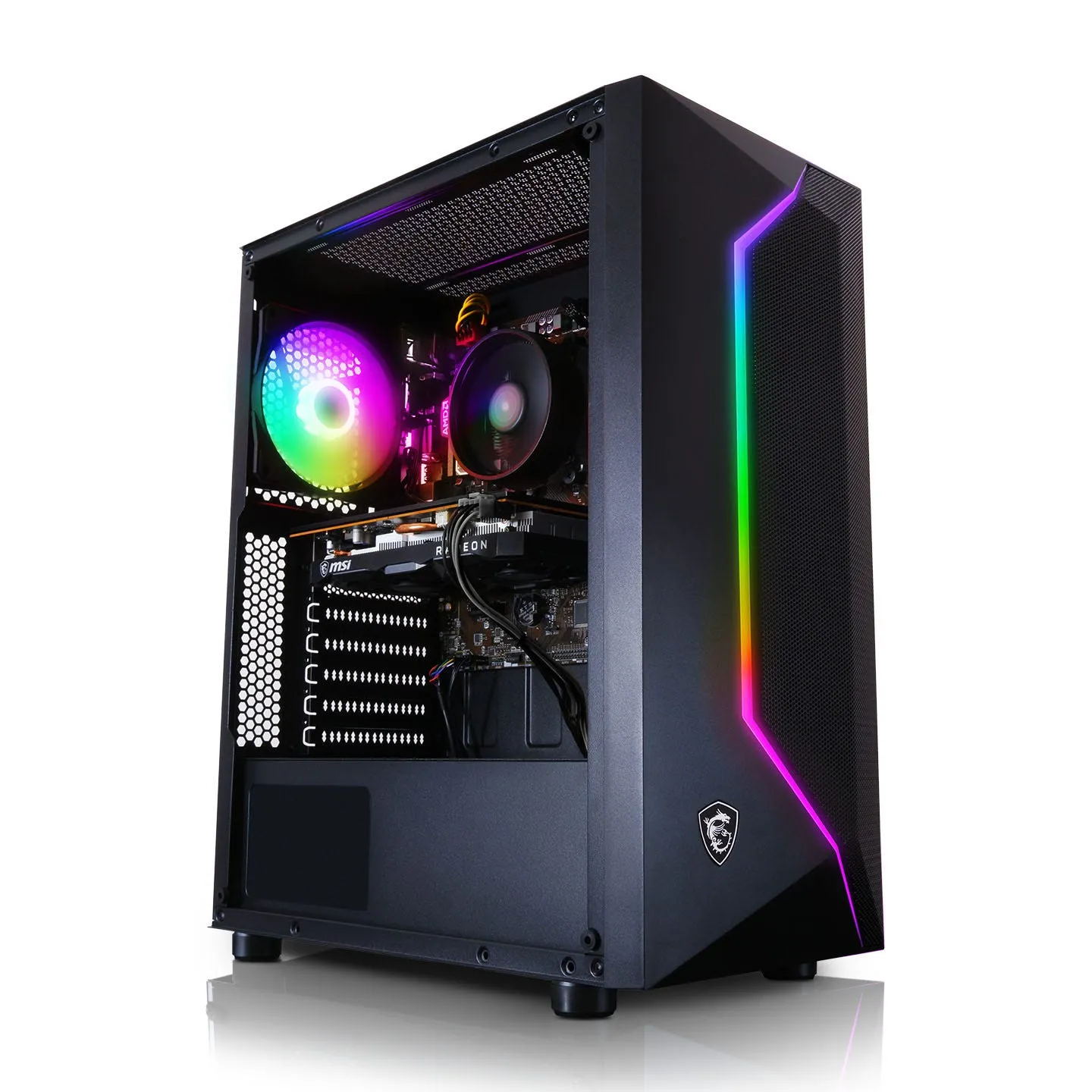 LWS Entry to Mid-Range Gaming VR Ready PC Nvidia MSI GTX 1650 4GB DDR5 Graphics  AMD Ryzen 5 4500 16GB RAM 512GB SSD Win11