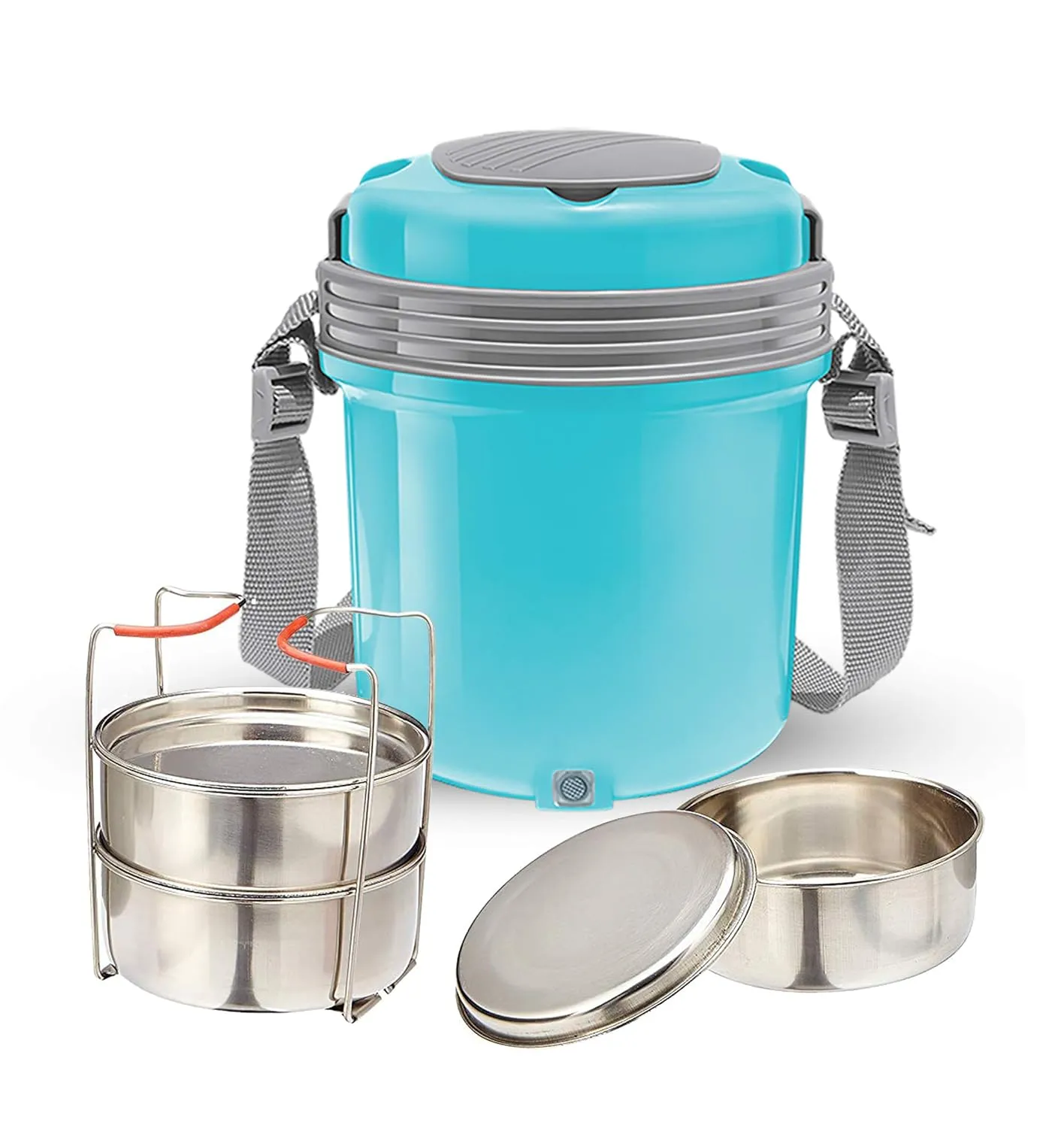 Milton Electron Stainless Steel Tiffin Box Set, Blue