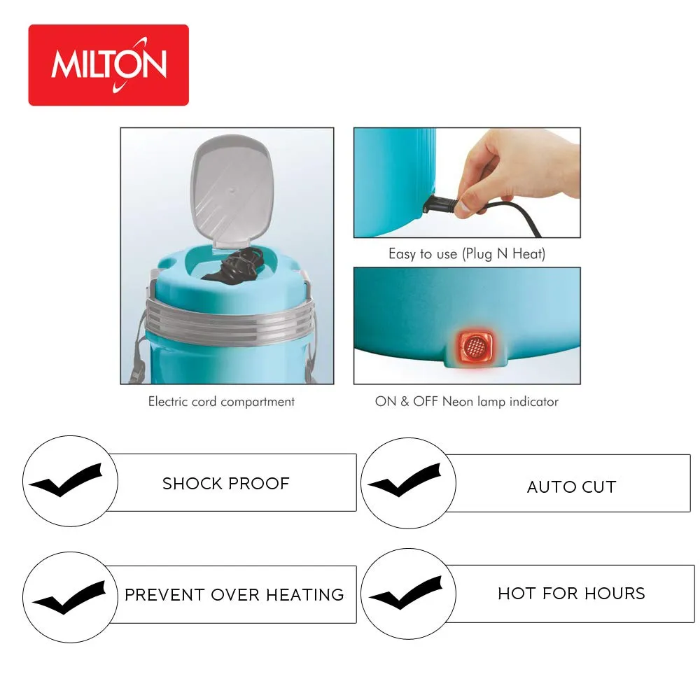 Milton Electron Stainless Steel Tiffin Box Set, Blue