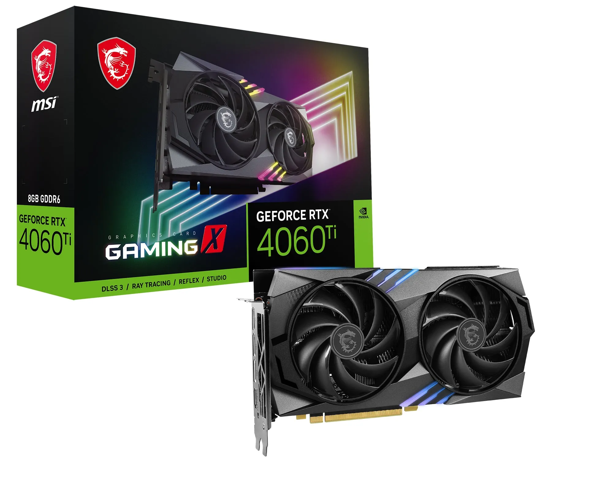 Msi Geforce Rtx 4060 Ti Gaming X 8G - Graphics Card - Geforce Rtx 4060 Ti - 8 Gb