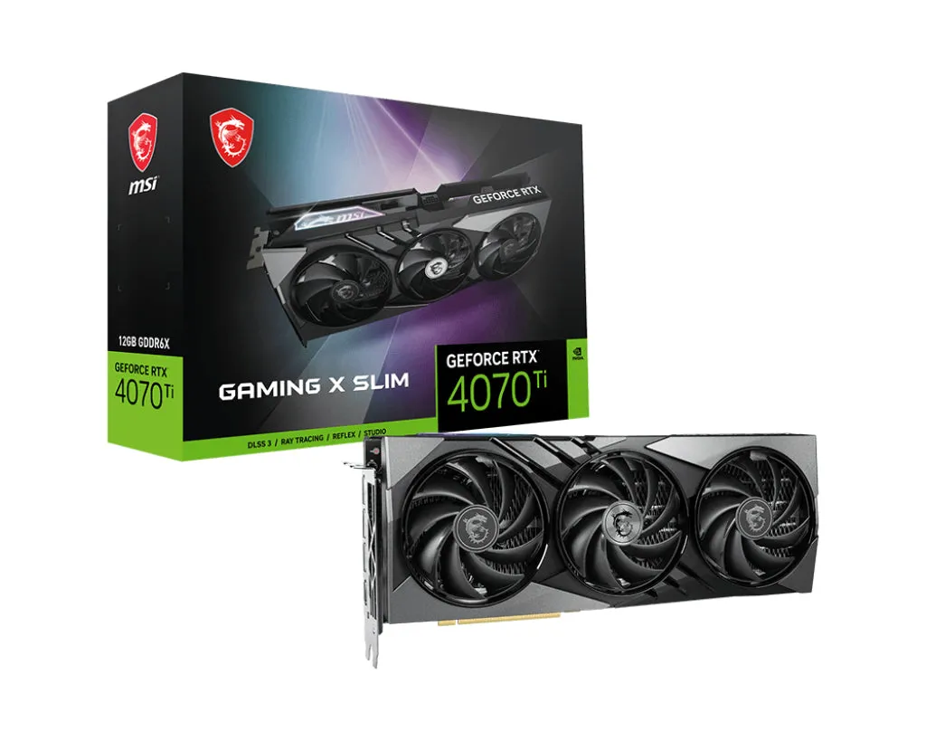 Msi Geforce Rtx 4070 Ti Gaming X Slim 12G - Graphics Card - Geforce Rtx 4070 Ti - 12 Gb