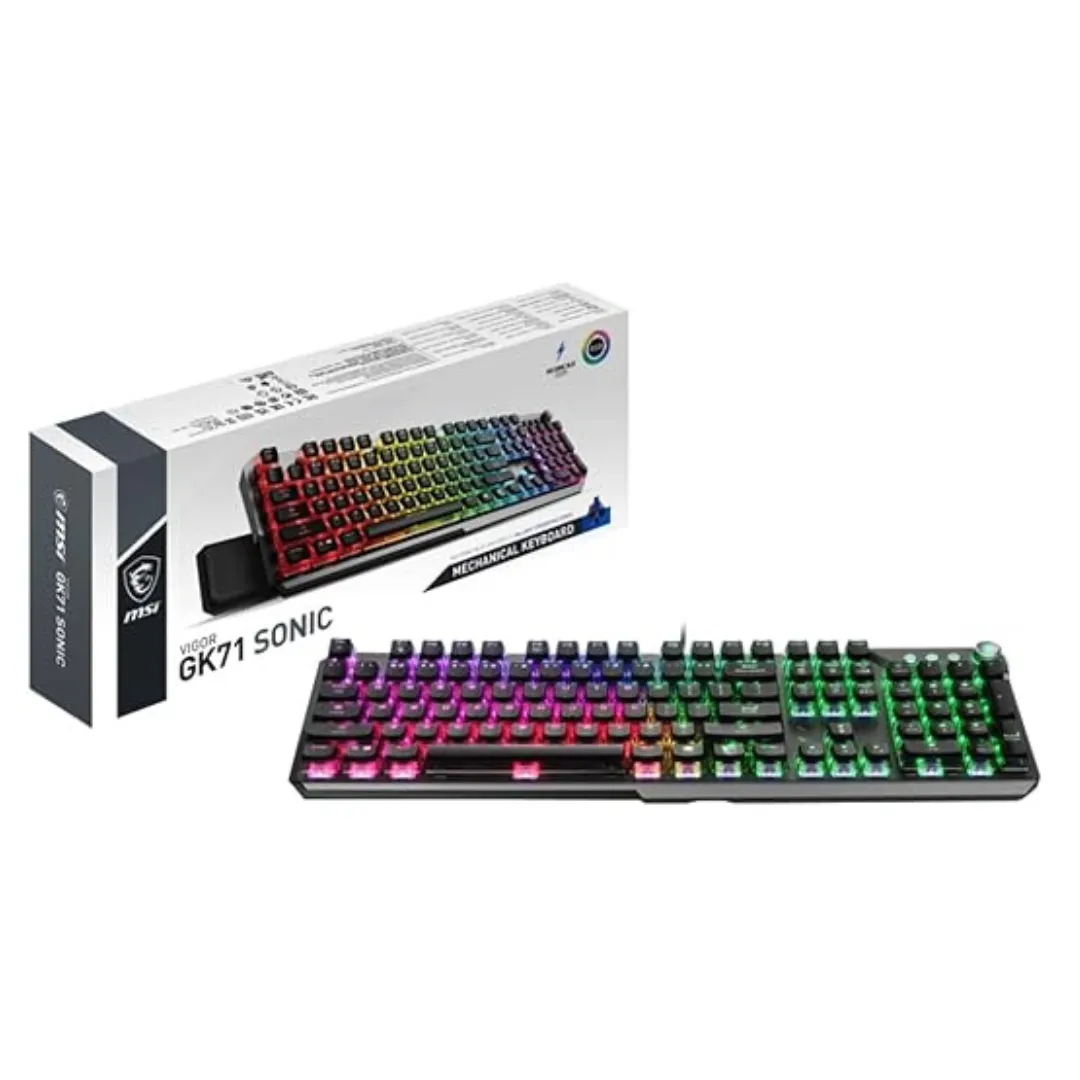 MSI Vigor GK71 Sonic AM Mechanical RGB Gaming Keyboard Sonic Blue Switches