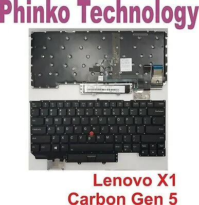 NEW Keyboard for Lenovo Thinkpad Carbon X1 Gen 5 5th 2017 Backlit