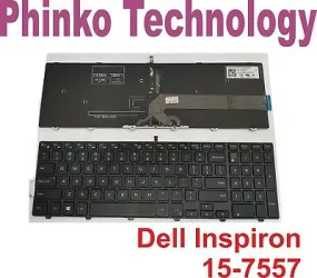 NEW US English Keyboard for Dell Inspiron 15-7557 7557 P57F with Frame   Backlit