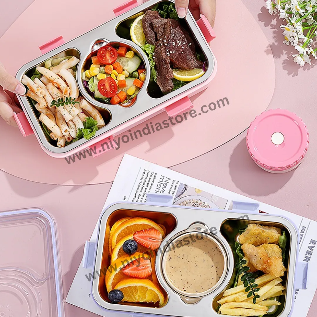 Niyo Tiffin Box, Stainless Steel Lunch Box, Lunch Boxes