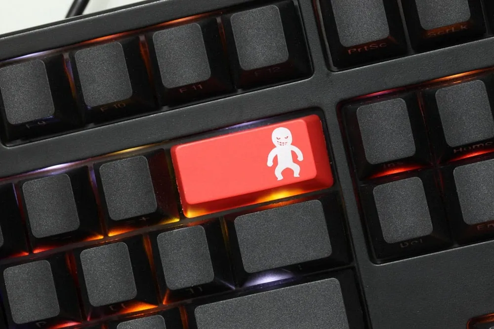 Novelty Shine Through Keycaps ABS Etched Detective Conan Theme enter backspace