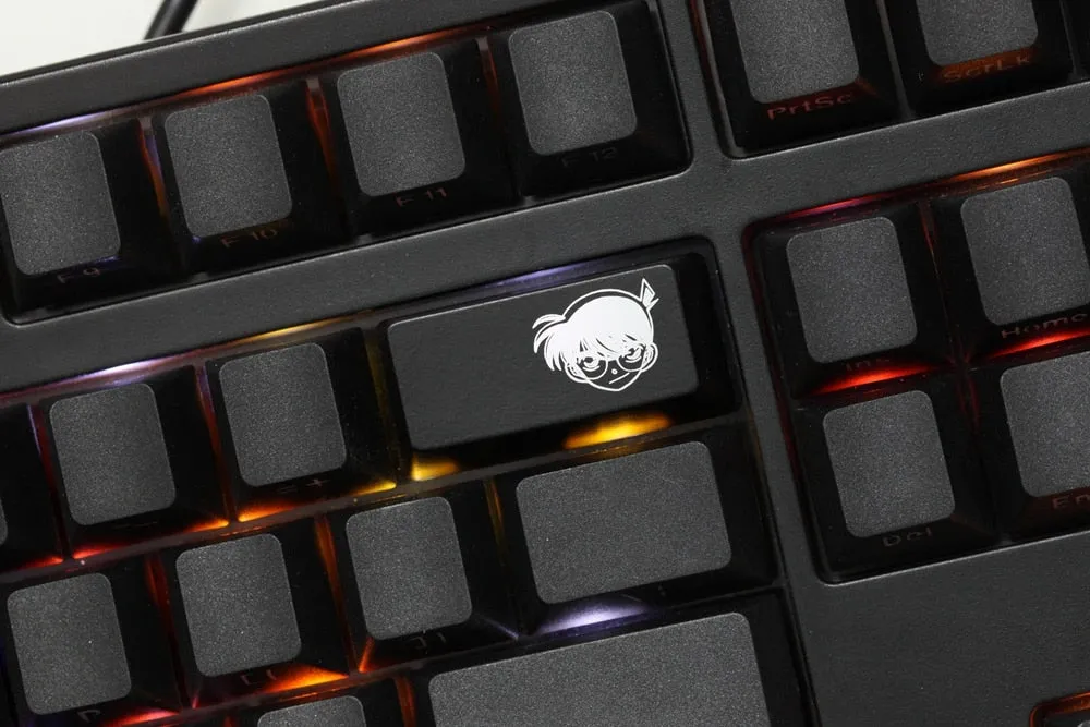 Novelty Shine Through Keycaps ABS Etched Detective Conan Theme enter backspace