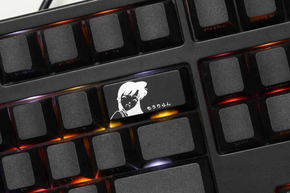 Novelty Shine Through Keycaps ABS Etched Detective Conan Theme enter backspace