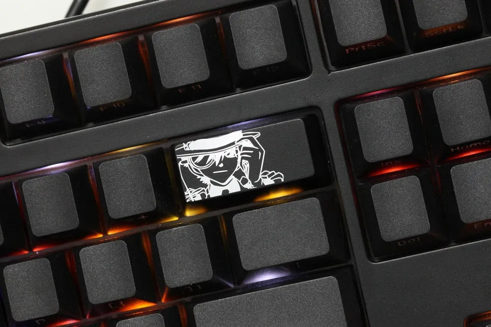 Novelty Shine Through Keycaps ABS Etched Detective Conan Theme enter backspace