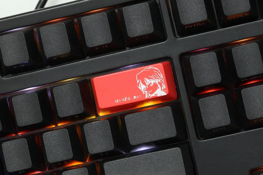 Novelty Shine Through Keycaps ABS Etched Detective Conan Theme enter backspace