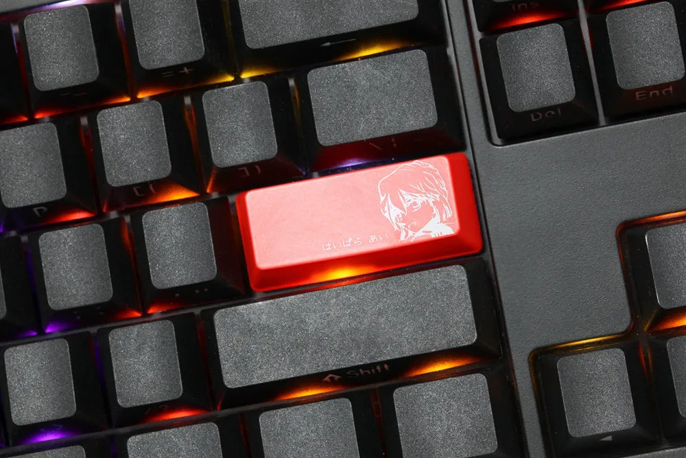 Novelty Shine Through Keycaps ABS Etched Detective Conan Theme enter backspace