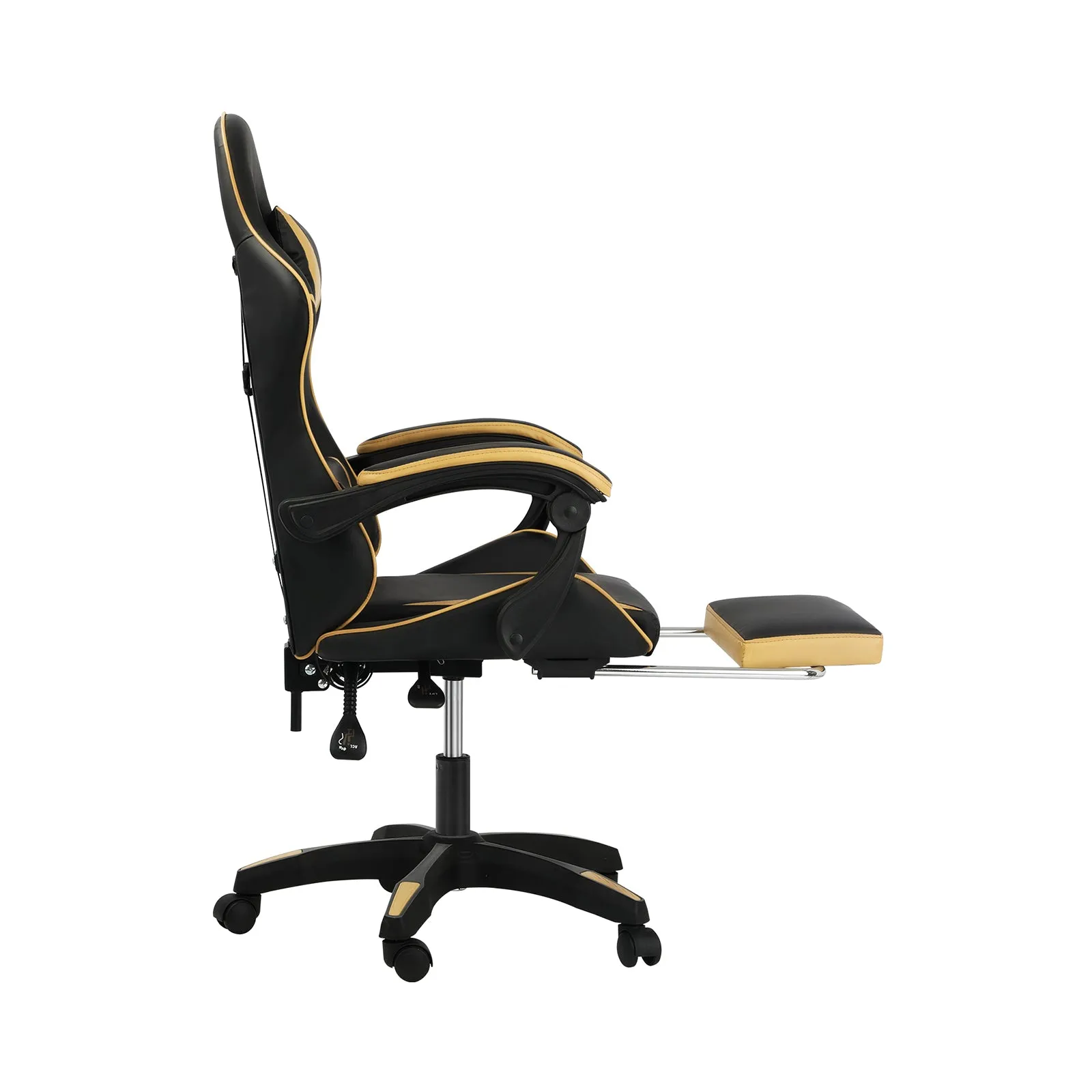 Oikiture Gaming Office Chair Massage Racing Recliner Computer Work Armrest Seat