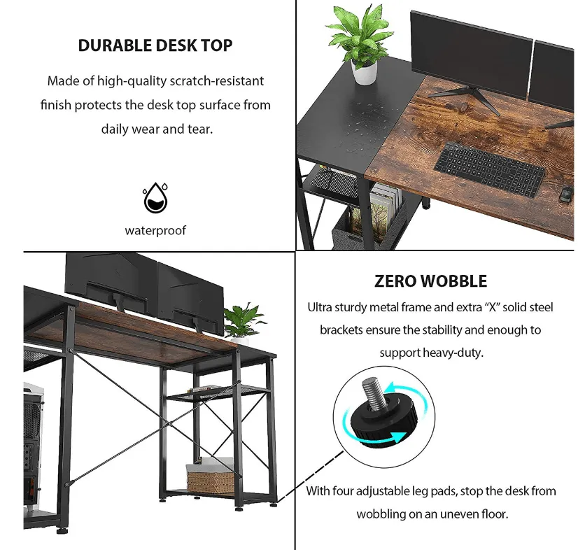 Orion Computer Table 67" with CPU Compartment