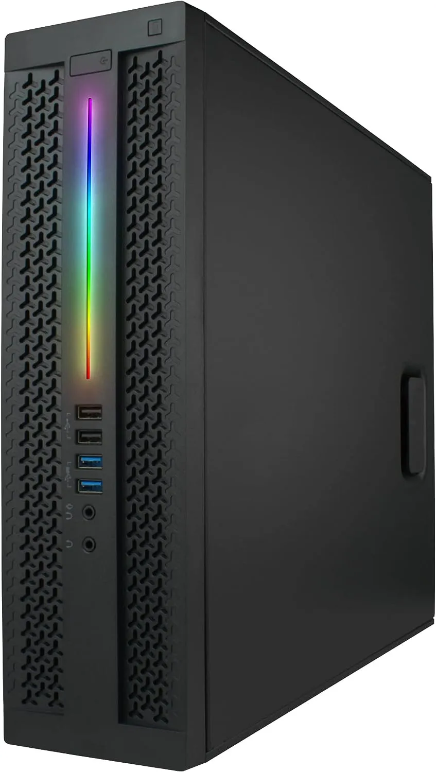 Periphio Iris Gaming PC Desktop Computer w/RGB Lighting | Intel Core i5-4690 3.9Ghz Turbo | GT 730 (2GB) | 8GB RAM | 500GB SSD |