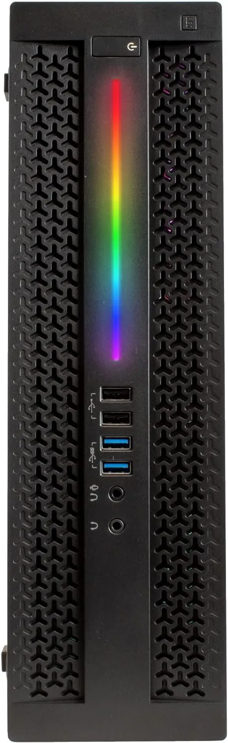 Periphio Iris Gaming PC Desktop Computer w/RGB Lighting | Intel Core i5-4690 3.9Ghz Turbo | GT 730 (2GB) | 8GB RAM | 500GB SSD |