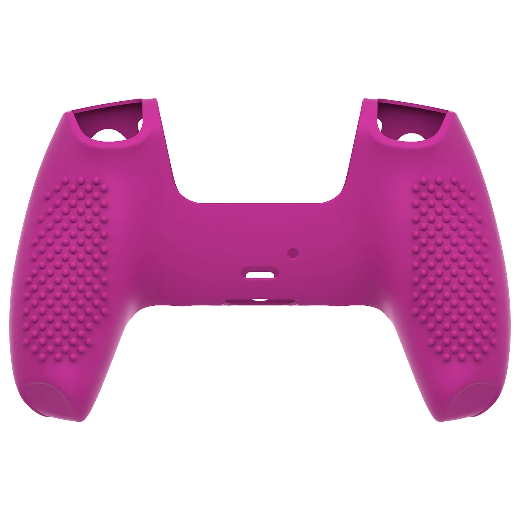 PlayVital 3D Studded Neon Purple Ergonomic Soft Controller Silicone Case Grips for PS5, Rubber Protector Skins with 6 Black Thumbstick Caps for PS5 Controller - TDPF033