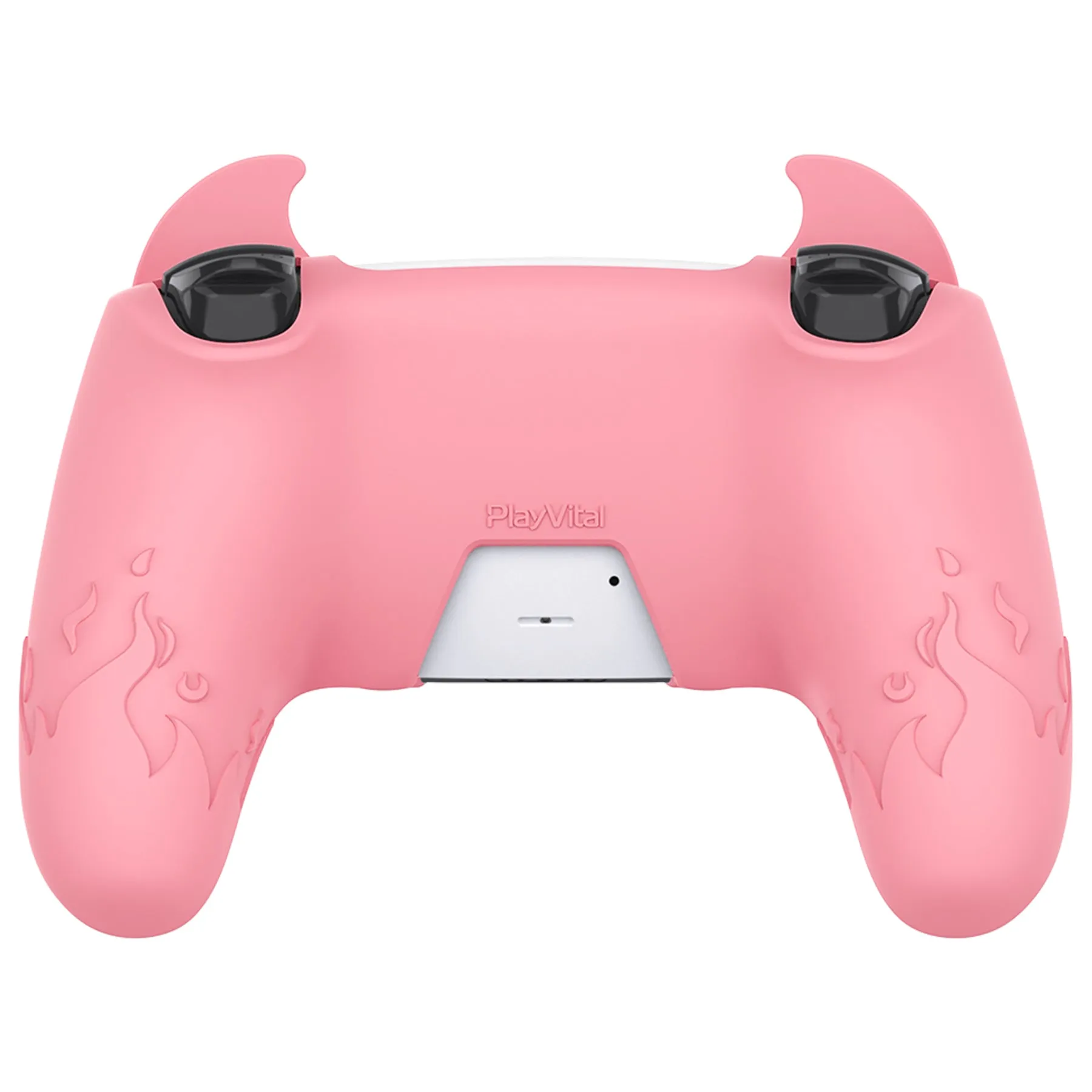 PlayVital Cute Demon Controller Silicone Case Compatible With PS5 Controller - Pink - DEPFP003