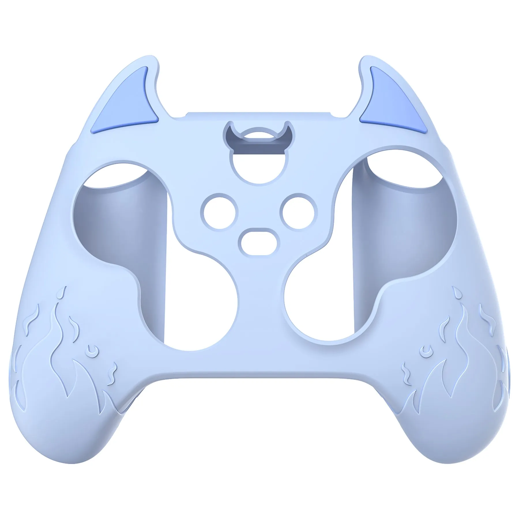 PlayVital Cute Demon Silicone Cover with Thumb Grip Caps for Xbox Series X/S Controller & Xbox Core Wireless Controller - Blue - PUKX3P002