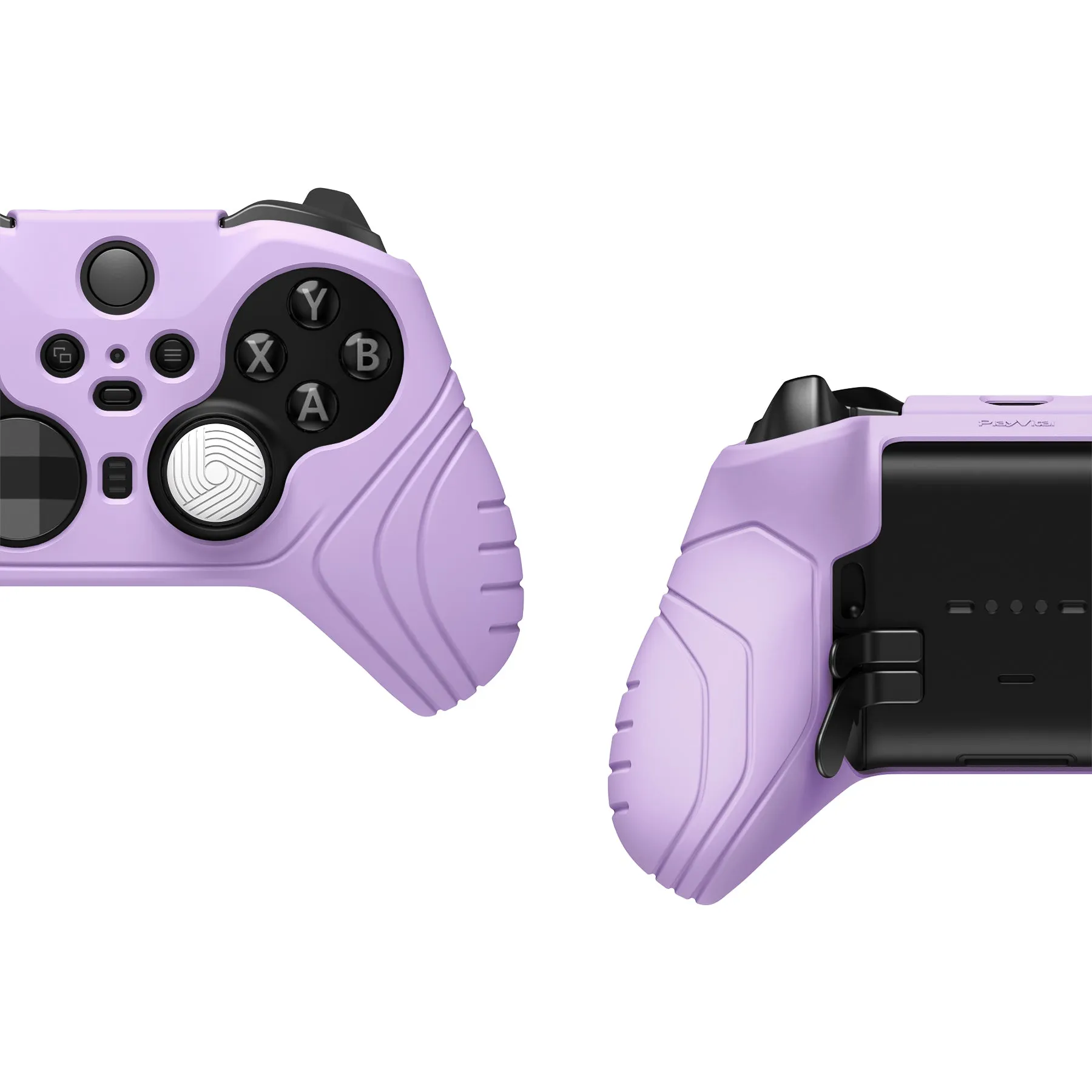 PlayVital Samurai Edition Anti Slip Silicone Case Cover for Xbox Elite Wireless Controller Series 2, Ergonomic Soft Rubber Skin Protector for Xbox Elite Series 2 with Thumb Grip Caps - Mauve Purple - XBE2M010