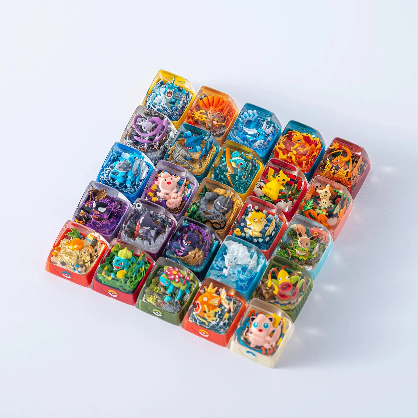 Pokemon Keycaps Handmade Artisan Resin Keycaps