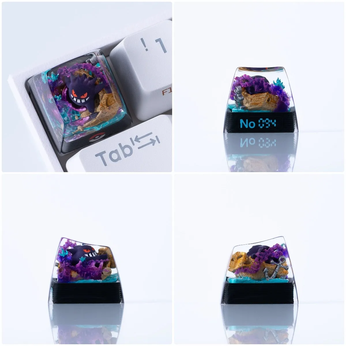 Pokemon Keycaps Handmade Artisan Resin Keycaps