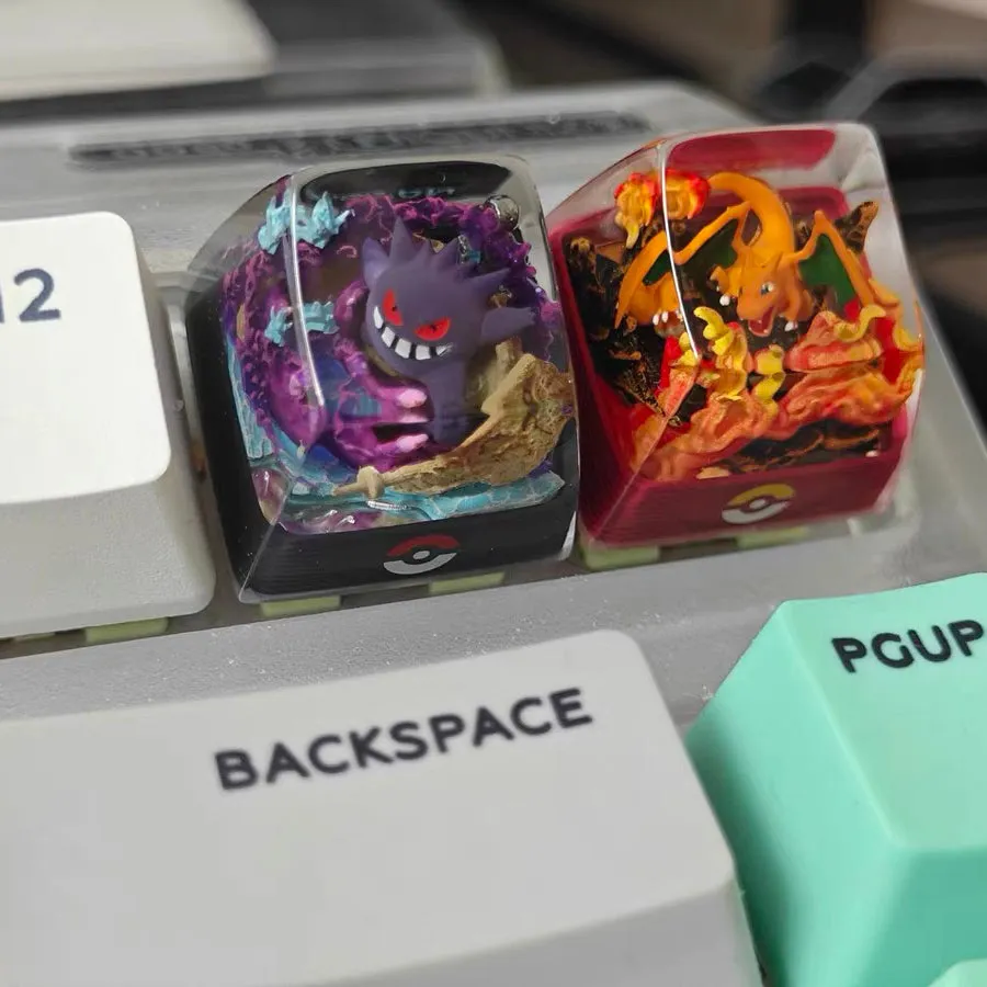 Pokemon Keycaps Handmade Artisan Resin Keycaps