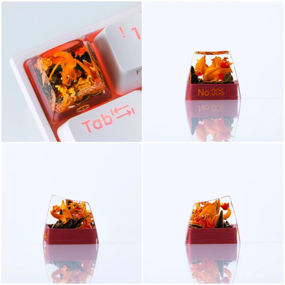 Pokemon Keycaps Handmade Artisan Resin Keycaps