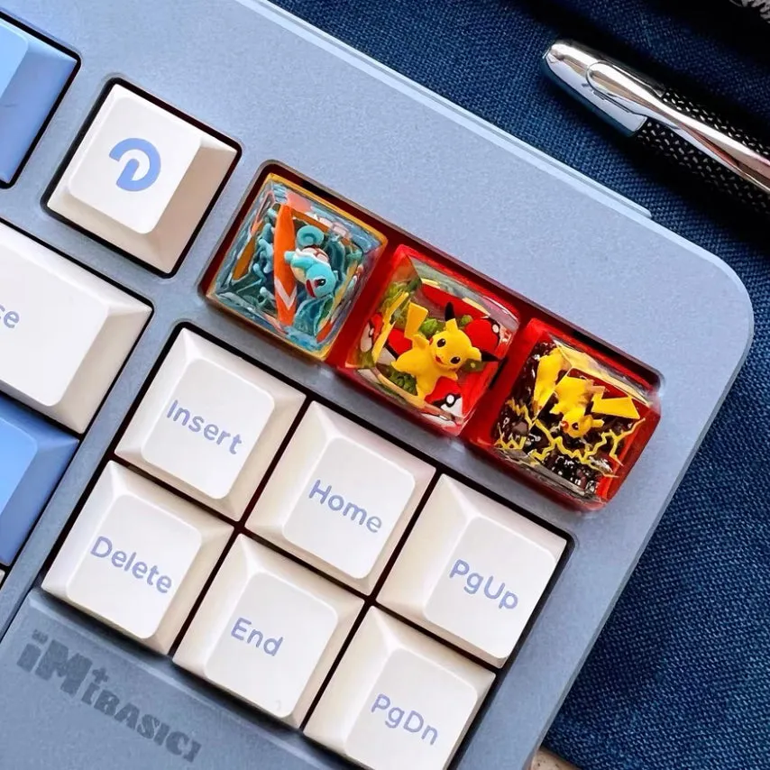 Pokemon Keycaps Handmade Artisan Resin Keycaps