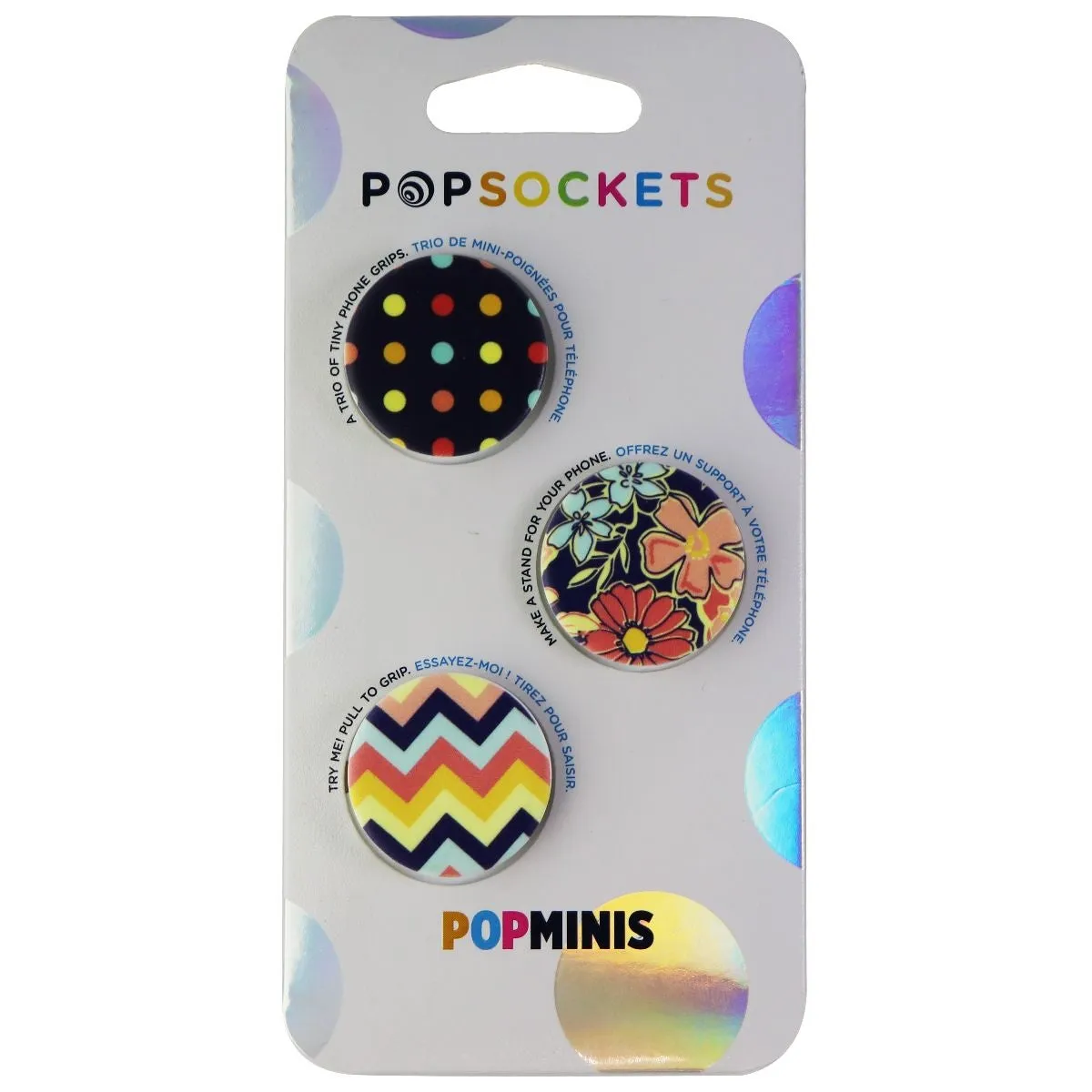 PopSockets PopMinis: Mini Grips for Phones & Tablets (3 Pack) - Fabstractions