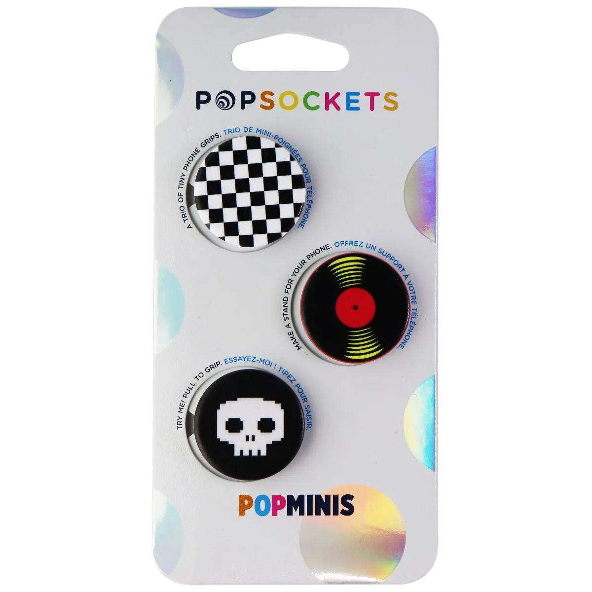 PopSockets PopMinis: Mini Grips for Phones & Tablets (3 Pack) - Punk Out