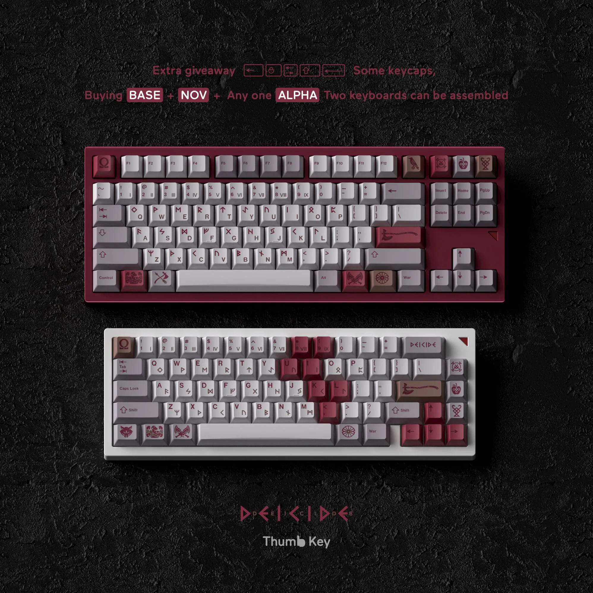 [Pre-Order] DMK Deicide Keycaps by Thumb Key