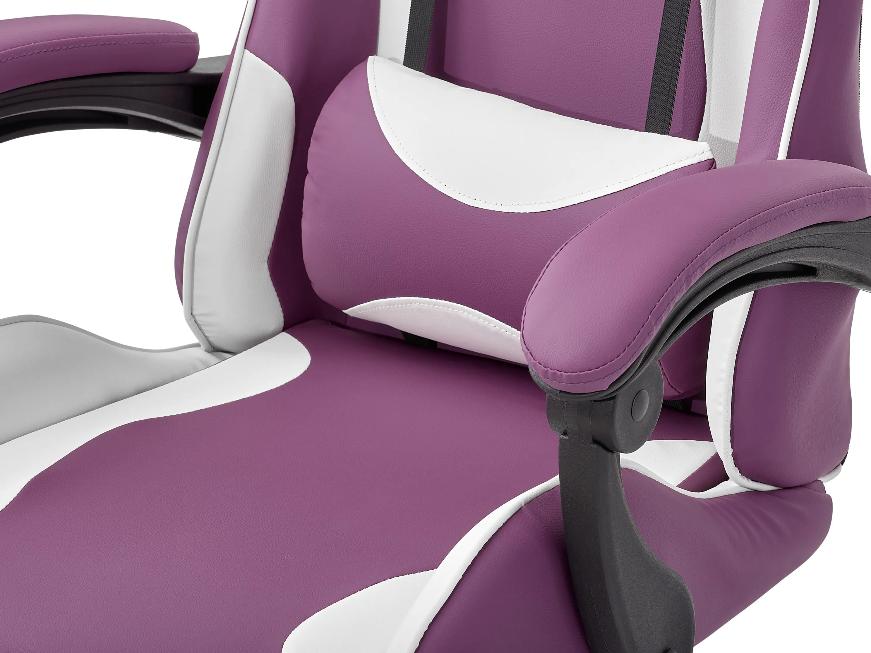 Purple and White Gaming Office Chair