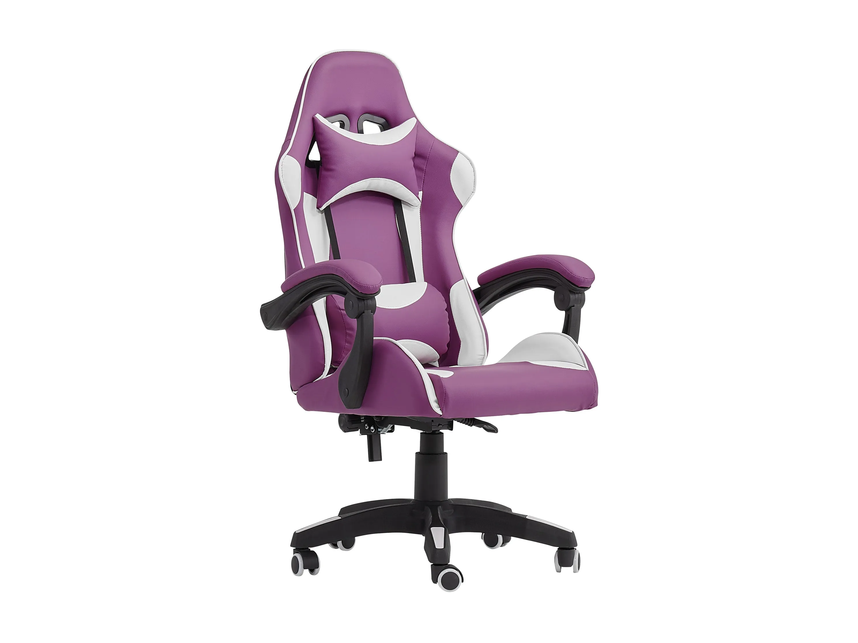 Purple and White Gaming Office Chair