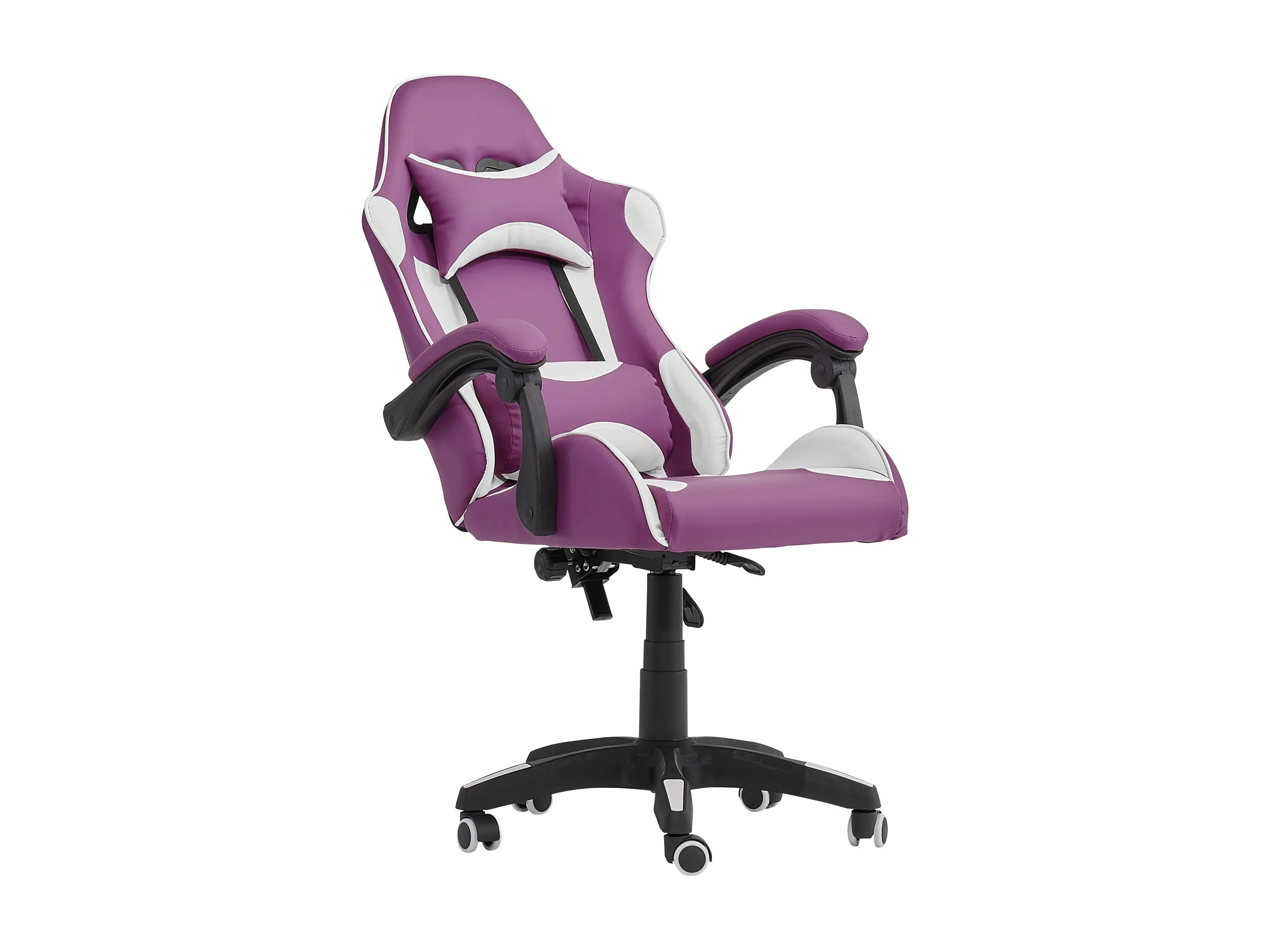 Purple and White Gaming Office Chair