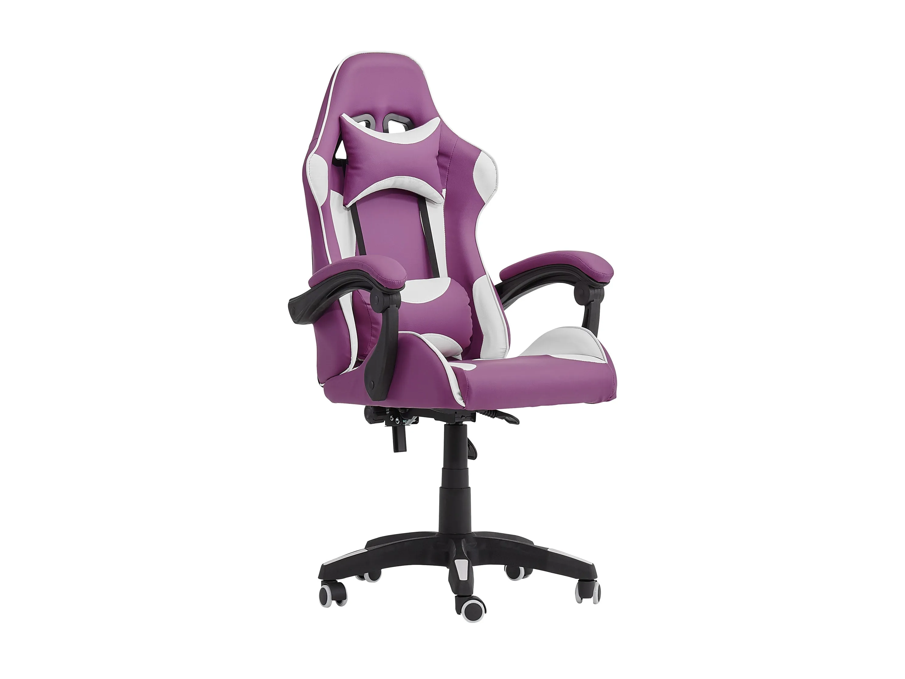 Purple and White Gaming Office Chair