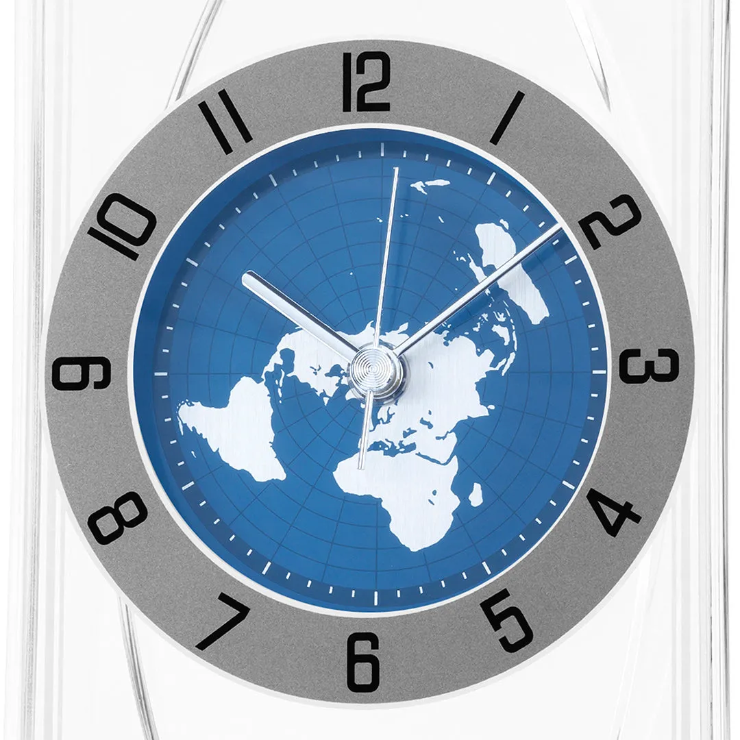 QXG152S Peacock Blue Dial World Desk Clock