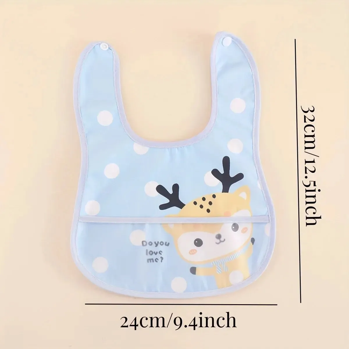 Random 5pcs Cartoon Animals Waterproof Bibs Baby Kids Girls Boys