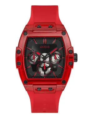 Red Phoenix Transparent Silicone Watch