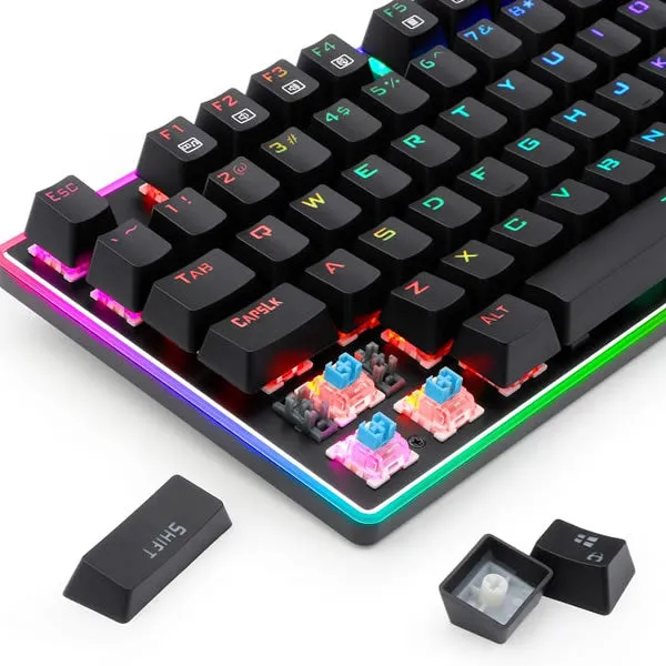 REDRAGON RATRI Silent RGB Mechanical Gaming Keyboard – Black