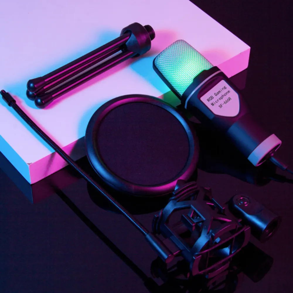 RGB Gaming Desktop Microphone