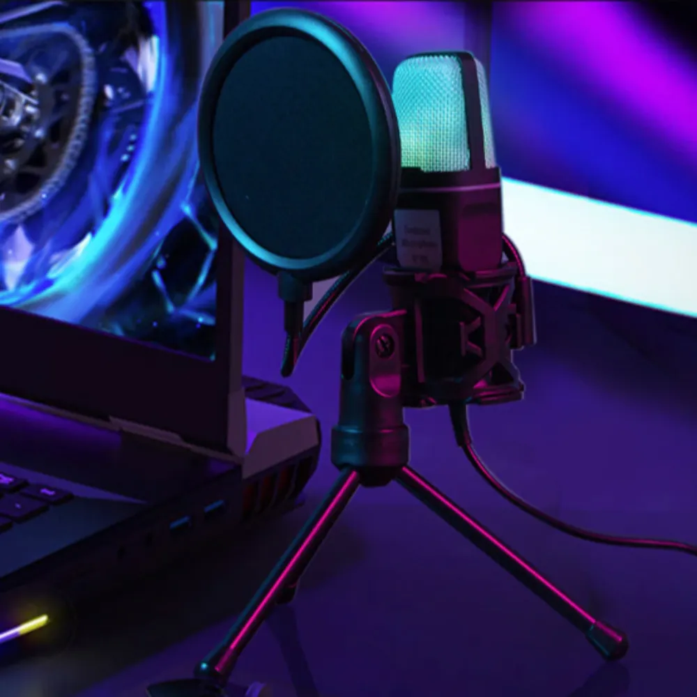 RGB Gaming Desktop Microphone