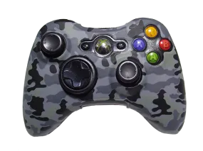 Silicone Cover For XBOX 360 Controller Skin Case Grey Camo