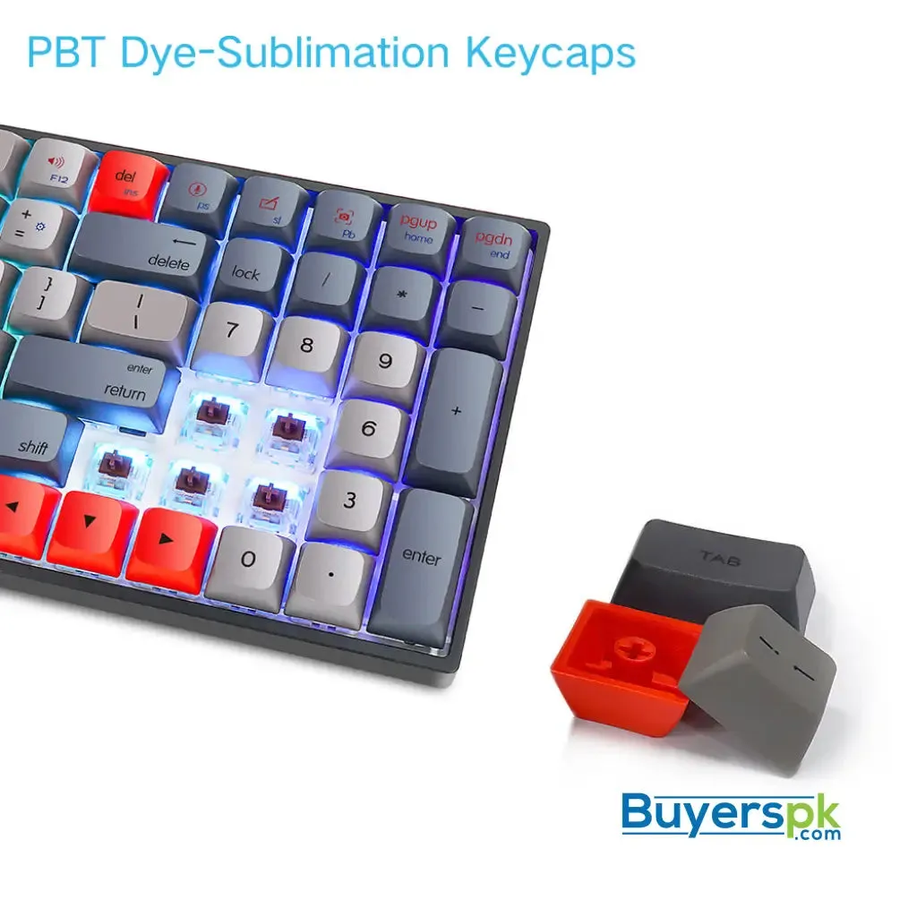 Sk96s Deep Grey (pbt Keycaps) Switches: Red