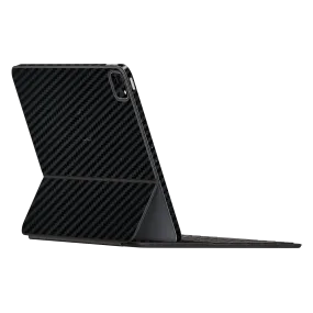 Smart Keyboard FOLIO for iPad Pro 12.9" 3D Textured CARBON Fibre Skin - BLACK